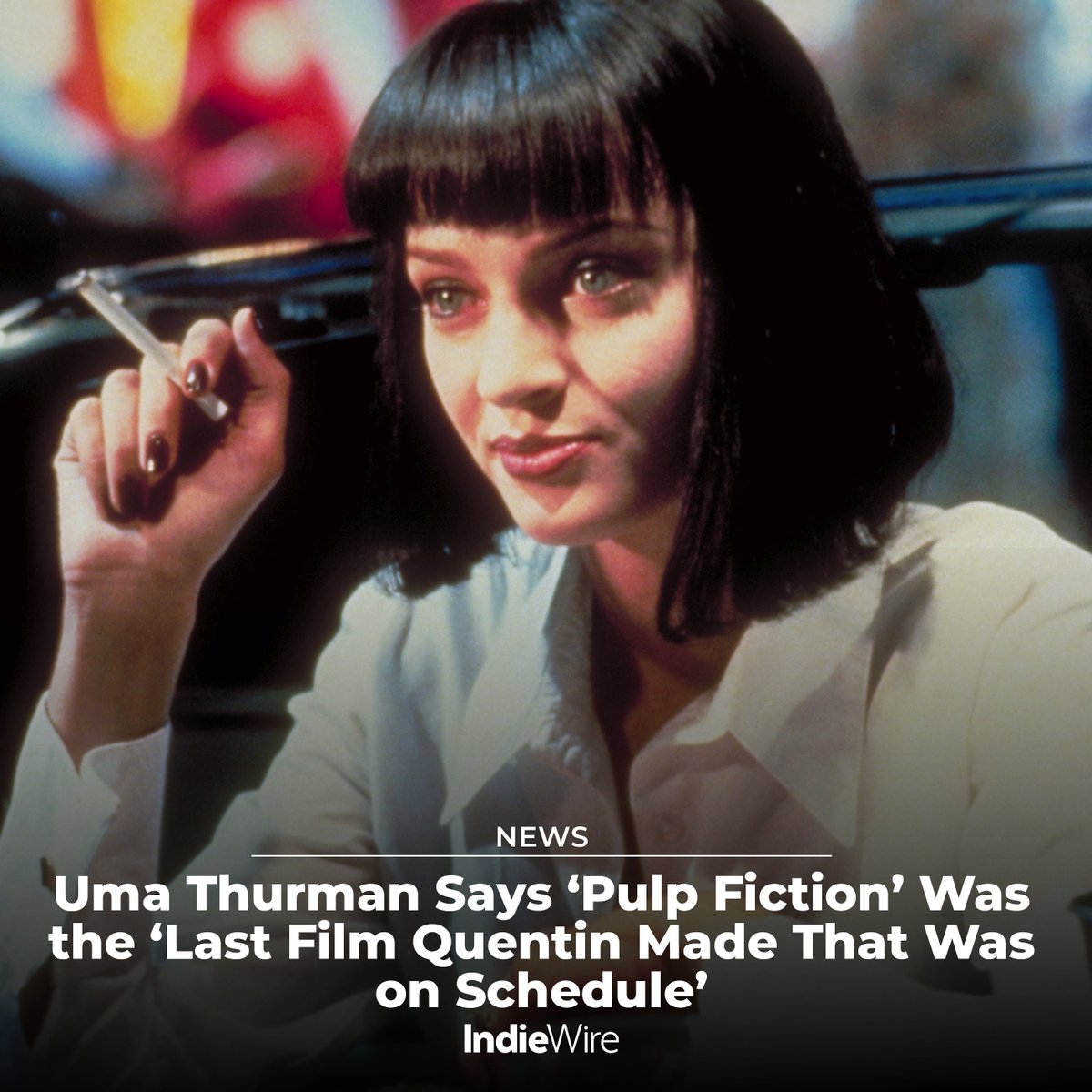 “I think it was probably the last film Quentin Tarantino made that was on schedule, where he actually tried to make his days and make his weeks,” Uma Thurman said of #PulpFiction. “I think after that, it’s been pretty improvisational for him.” trib.al/nHAXgxA