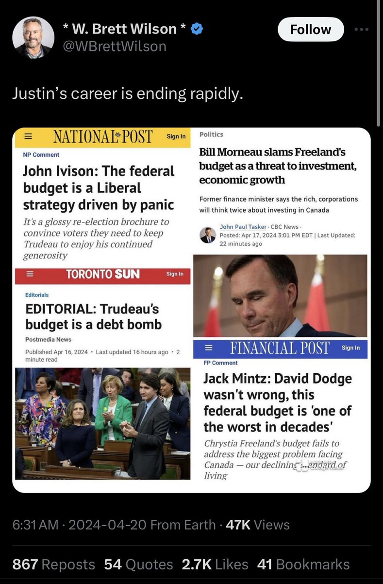 brentmYYC's tweet photo. When @JustinTrudeau &amp; his advisors (👋 Gerald Butts &amp; Katie Telford🫠) connect the dots between Blake’s &amp; Brett’s messages, a window of opportunity will open for Canadians to avoid making Pierre Poilievre our next prime minister. 

We want a #LeadershipReviewNow @liberal_party. https://t.co/qAiK3XGute