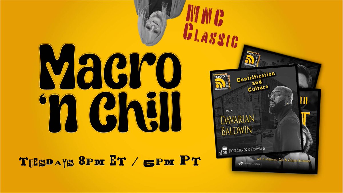 What does the term 'woke' really mean & how has it been hijacked for nefarious purposes? Join us Tues. 4/23 @ 8 pm ET/5 pm PT for a Mac 'n Chill classic to listen to & discuss Macro N Cheese ep. 197 Gentrification & Culture ft. @DavarianBaldwin. Register: tinyurl.com/ynsausaf