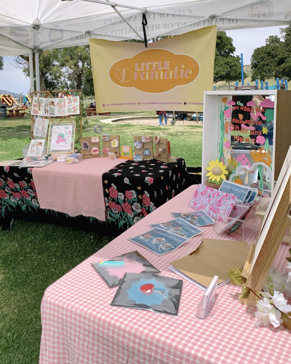 Yesterday was beautiful! I had a great time at the Volunteer Recognition Festival &amp; 5K by @lacityparks 🌷🌱 It was my first time being a vendor at an event and I enjoyed this atmosphere so much! 

Excited to participate in more of these 💌🌙 #IloveLA