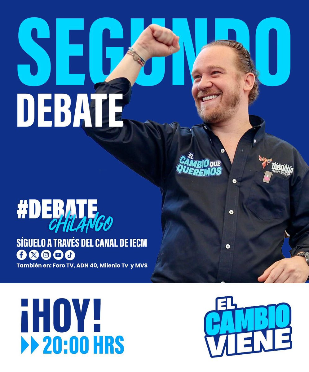 #YoConTaboada 💙👊🏻 Estoy lista para el #DebateChilango