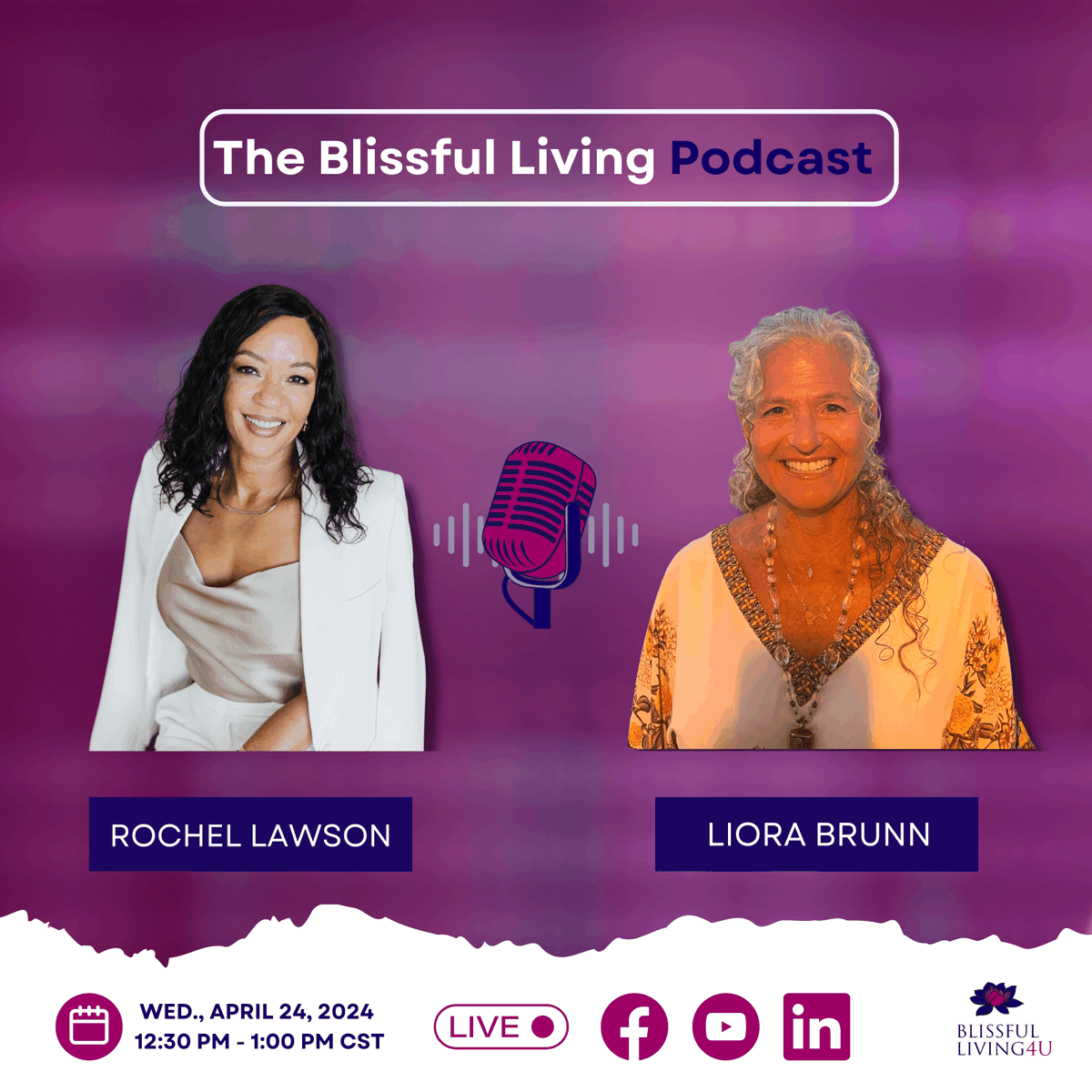 Join Rochel Marie Lawson, The Queen of Feeling Fabulous, as she hosts Liora Brunn, a seasoned spiritual healer and founder of Zoetic Workshops Incorporated, for an enlightening Live session. Explore the profound truth that 'You are the only one who can do you,' and uncover th ...