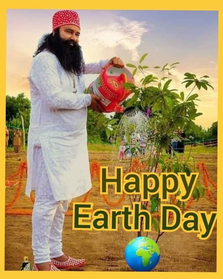 Earth is home to all of us. On this #EarthDay all of us must resolve to use resources more judiciously, plant more trees, save energy and do our best to take care of the Earth. Inspiration source is Saint Dr MSG Insan. #EarthDay2024 #EarthDayEveryDay