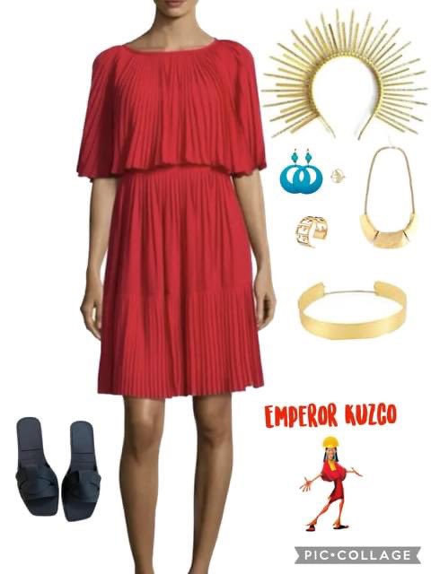 @MantellMixGirl We all got ready, I wore my Emperor Kuzco Disneybound,