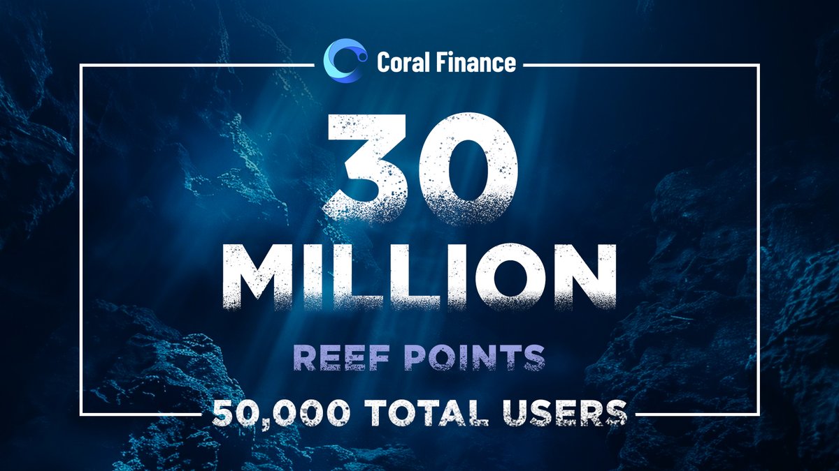 🎉 #Coralantis continues to grow, now boasting over 50,000 users with more than 30 million Reef Points distributed! 

🤪 Remember when we celebrated 13,000 users and 10 million points?

 We've come so far—thanks to all of you! Join the wave and be part of our exciting journey. 🌊