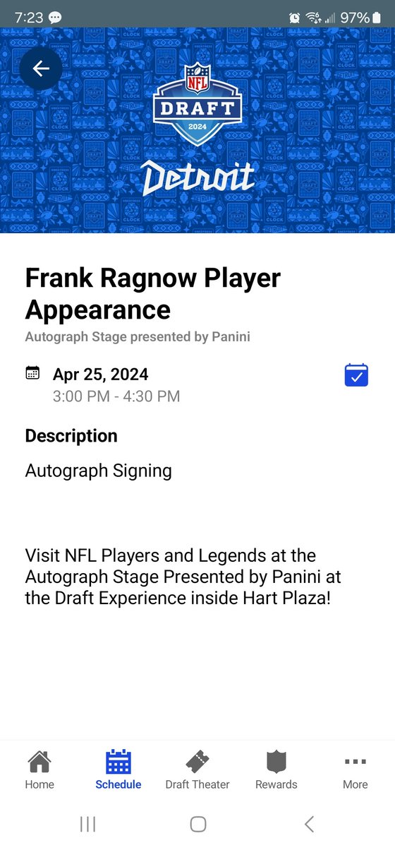@MartySabin_rock @NFL Franks SECOND appearance, not the first. Also Brock Wright. It shows in the NFL Onepass (so far quite pointless) app under the schedule.