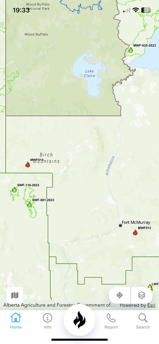 Two out of control fires in northeastern Alberta. 

The one by Saprae Ceeek Estates SE of Fort Mac that @BraydonMoreSo reported on and another in the Birch Mountains Wildland Provincial Park. 

It’s extremely dry in the north, everyone needs to take that into account.

#abfire