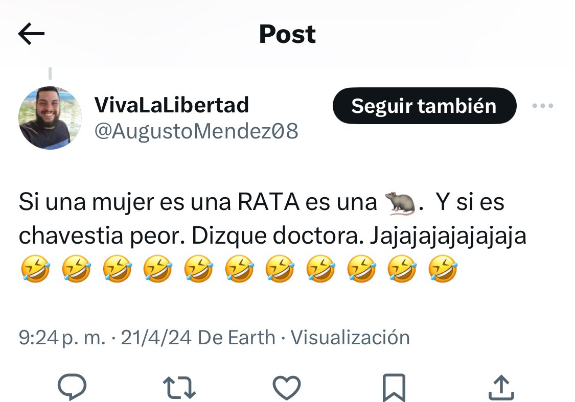 Por lo visto la campaña de inmundo será misógina…. Esto eso lo que opinan los libertarios, “democrátas” , los del “cambio” , los maricorinos de las mujeres Chavistas. 👇👇 Ojo con esto 👇