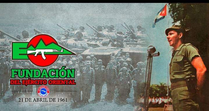 #ANAPSantiago: Hoy conmemoramos el  Aniversario 63 de la fundación del Ejercito Oriental, Muchas  'Felicidades para nuestros  Combatientes'
#CubaViveEnSuHistoria
#UnidosXCuba 
#AnapCuba