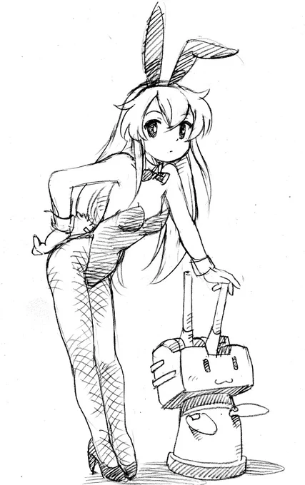 艦これの島風、日振と大東ガルパンの島田愛里寿#これを見た人はバニーガールをTLに放流しよう 