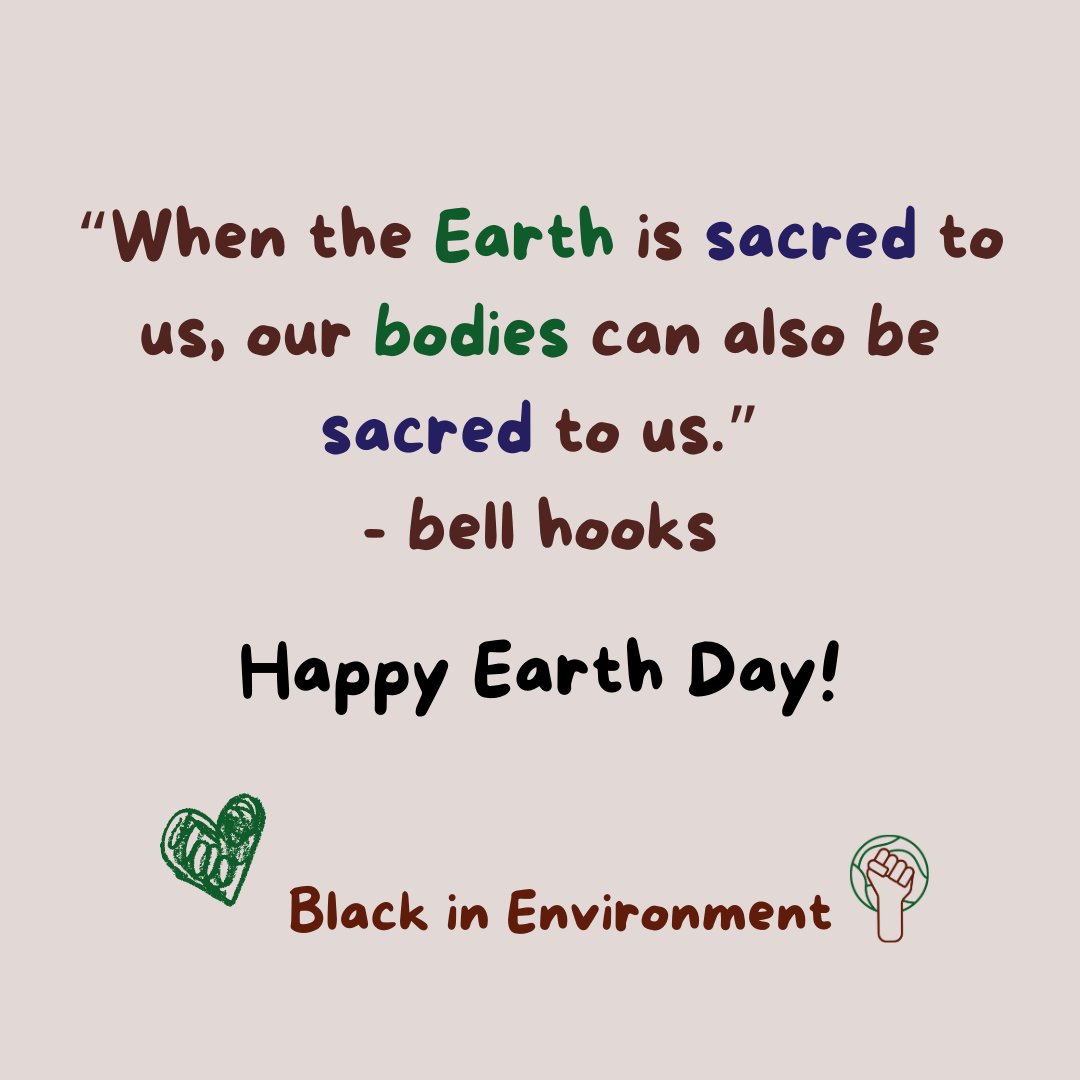 🌍 #BlackInEnvironment wishes you a Happy Earth Day! #EarthDay #EarthDay2024