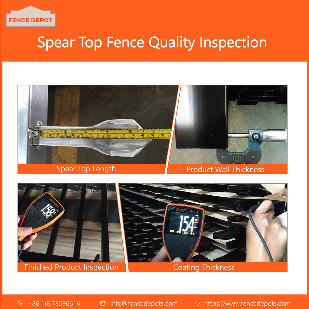 Spear Top Fence Quality Inspection
#speartopfence #fence #fencepanel #steelfence #fencequality #fenceinpection #securityfence #fencedepot #fenceproduction
Whatsapp/Telephone：+86 16678596616 
Email: info@fencedepots.com
fencedepots.com/products/spear…