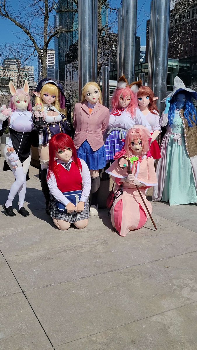 Local kigurumi group bringing kigurumi cosplay to Anime Detour again this year! 📷Emma kig doll #kigurumi #cosplay #animegao #animedetour #animedetour2024