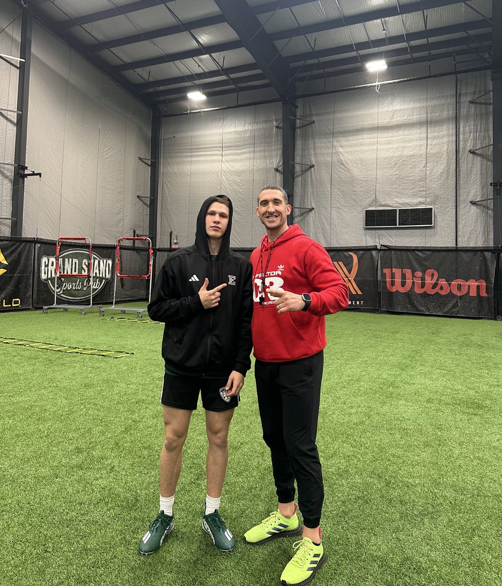 Four years ago today I had my first workout with Anthony Morelli for a QB evaluation. I told him my goals, and with combined efforts we made it happen. I appreciate everything you have done for me so far Coach, looking forward to the future! @xfactorQB