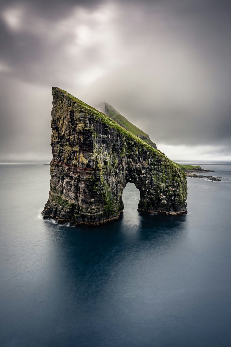 Photographer Sebastian Boring captures this stunning shot of Drangarnir in Vágar on the Faroe Islands.

Drangarnir is a stunning sea stack located in the North Atlantic Ocean. This iconic natural landmark is renowned for its dramatic appearance and rugged beauty😍
