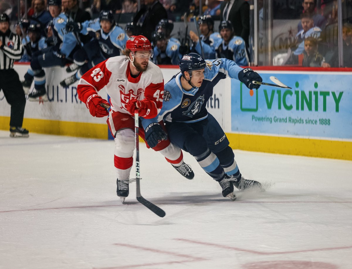 The Griffins finished their regular season on a high note, as Carter Mazur's overtime-winner pushed them past the Milwaukee Admirals in a 2-1 overtime win at Van Andel Arena. 📰: bit.ly/3w3tia4