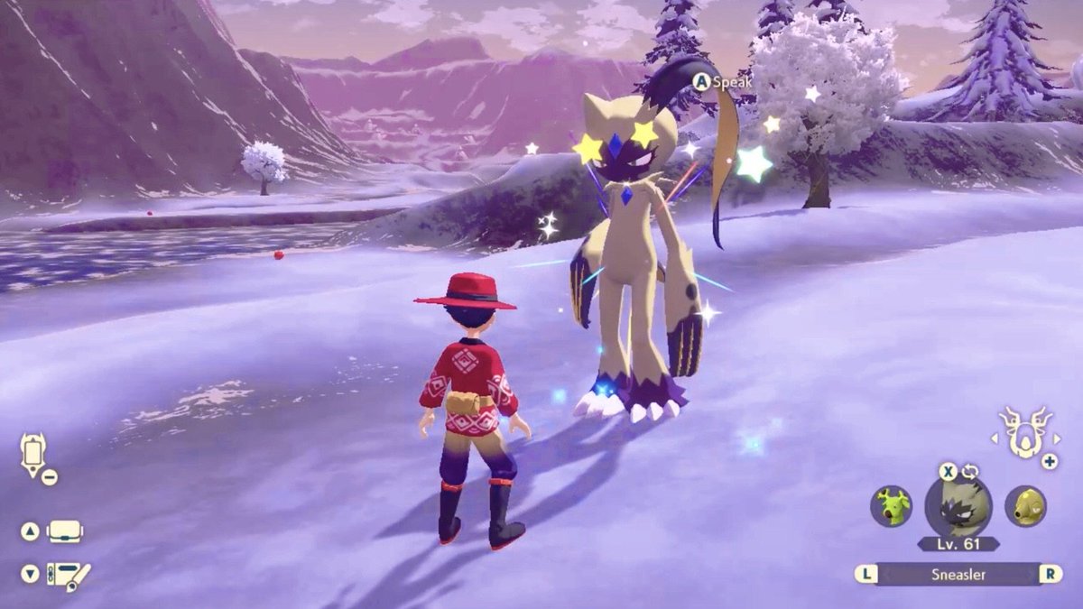 johtothekid's tweet photo. Found this randomly last night 🌃 shiny Adamant nature Alpha Hisuian Sneasel! I wanted this shiny Alpha for awhile now and got it with a perfect nature hyped! 😊
#Pokemon #Pokemonlegendsarceus #Shinyalpha https://t.co/3JjuC17DQa