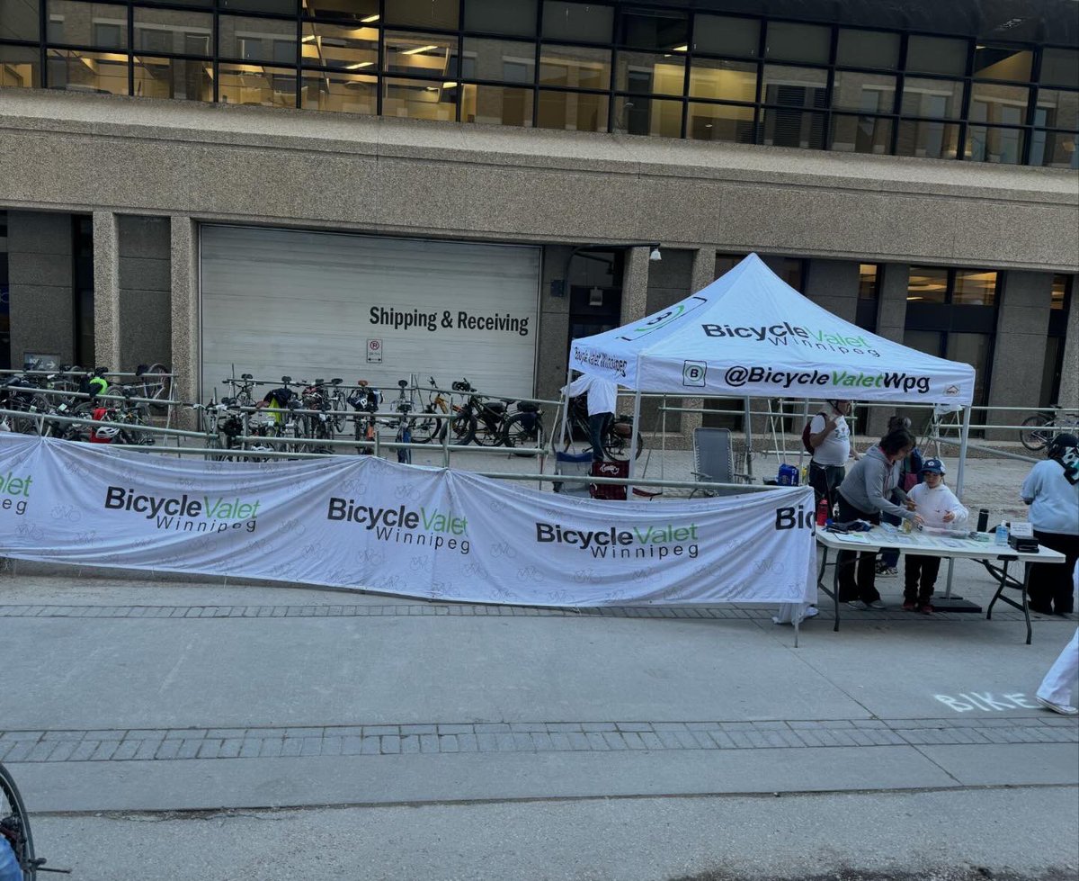 Bike down to the @NHLJets Whiteout Parties this year. @BikeWinnipeg Bike Valet has you covered!