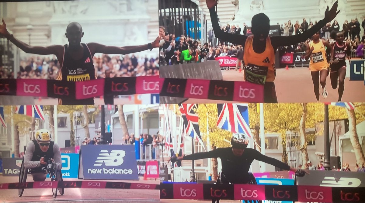 Always love Marathon day, but this is really special: equal winnings for all 4 #LondonMarathon2024