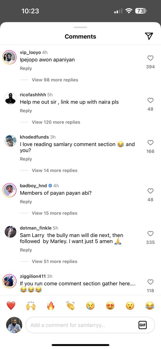 dammiedammie35's tweet photo. Sam Larry forgot to lock his comment section again today…. Brutal😭😭 https://t.co/czWVMqHfnH
