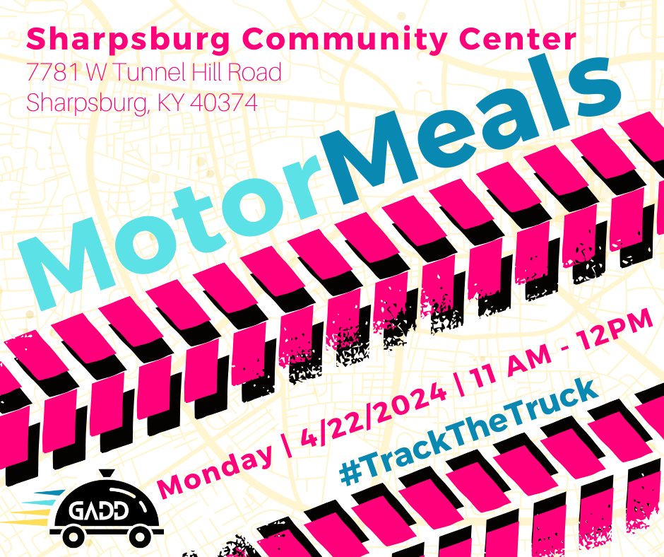 Seniors, join #MotorMeals tomorrow at the Sharpsburg Community Center for lunch and BINGO! Lunch will run from 11:00 AM to 12:00 PM, with bingo kicking off at noon! #TrackTheTruck