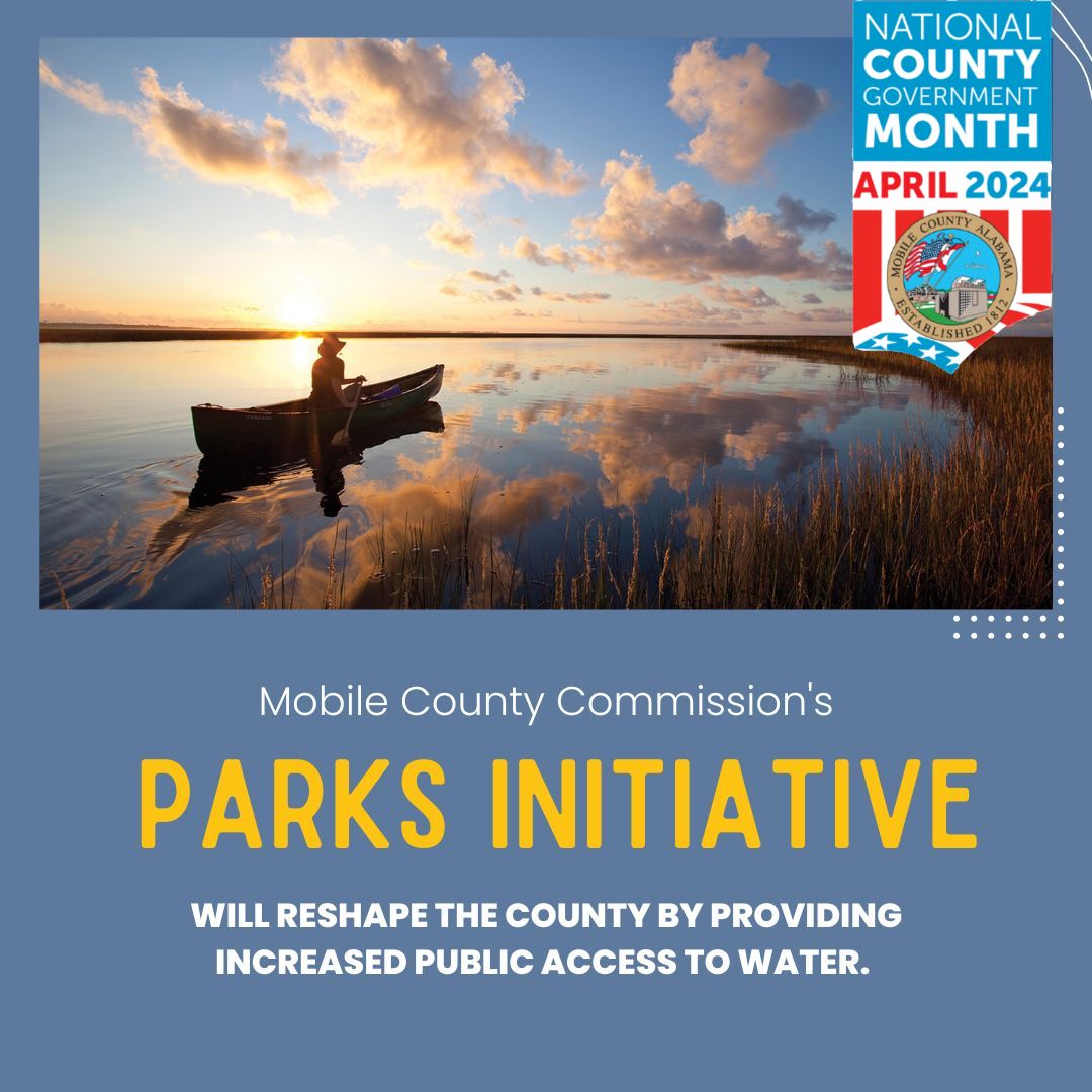 Mobile County Commission's PARKS INITIATIVE is underway by using external funding from the Gulf of Mexico Energy Security Act, Deep Water Horizon and other sources. It will provide increased public access to water. #ForwardTogether #MobileCounty #NCGM #MobileCountyParks