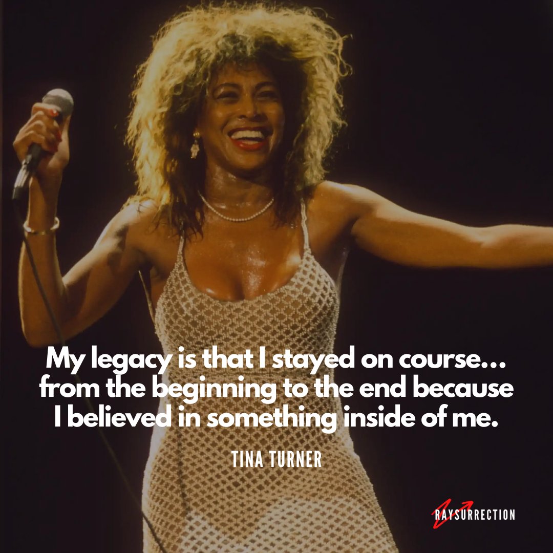 My legacy is that I stayed on course… from the beginning to the end because I believed in something inside of me. (Tina Turner) #tinaturner #tinaturnerquotes #tinaturnerlegacy #believeinyourself #believeinyou #beginningtotheend