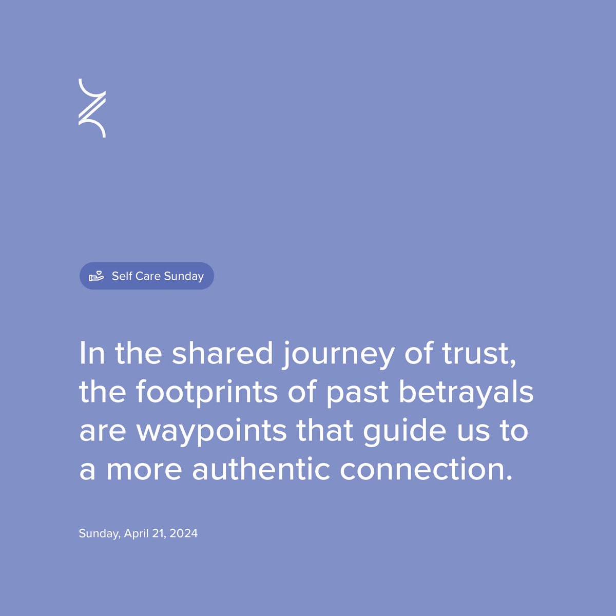 The shared journey of trust 💭

#SelfCare #SelfCareSunday #HealthyHabits #SelfLoveJourney #SelfReflection #AdviceoftheDay #ZenHard #ZenHardNonprofit