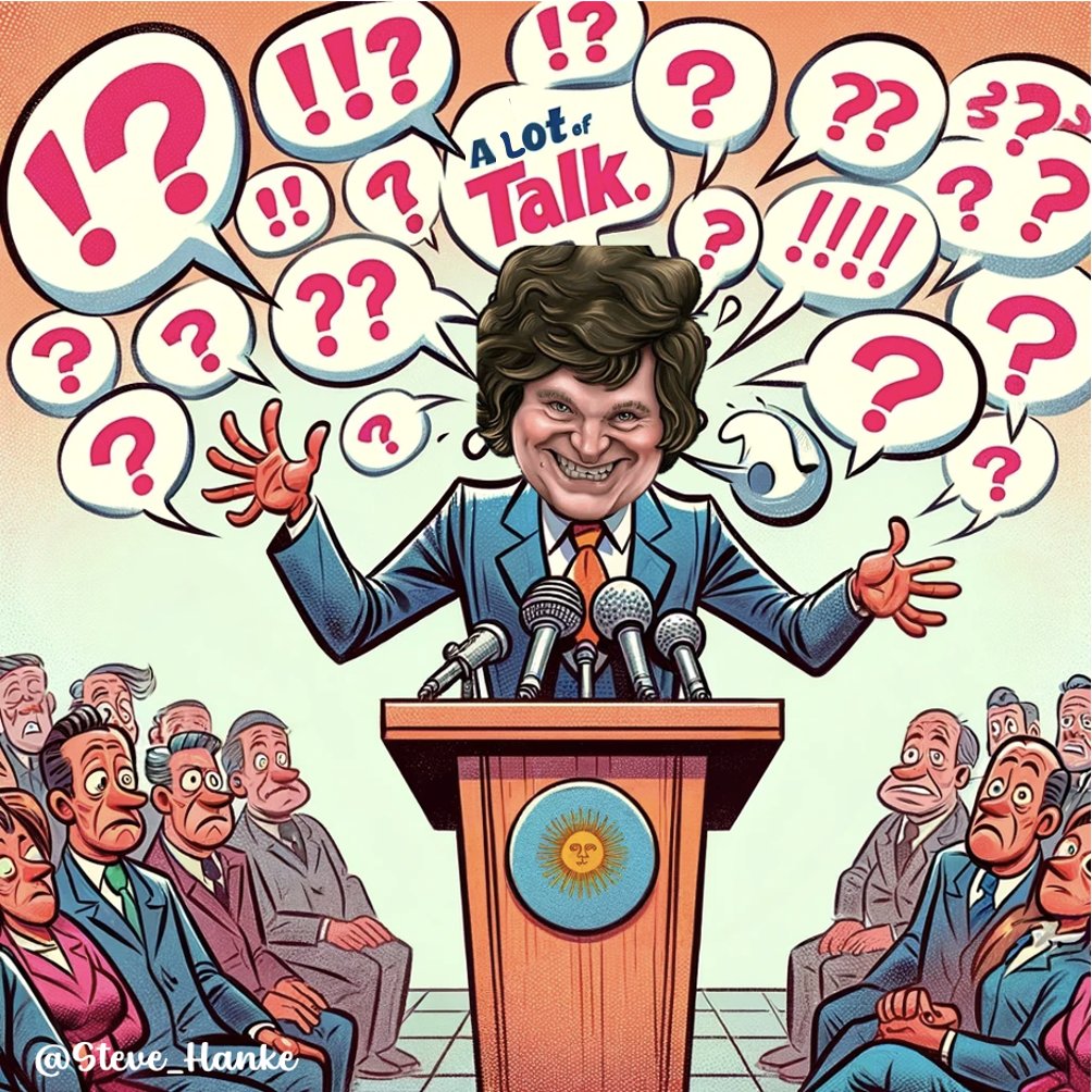 #ARGWatch🇦🇷: With inflation SURGING at 276%/yr, Argentina is ranked as the MOST MISERABLE COUNTRY IN THE WORLD on Hanke's 2023 Misery Index. Pres. @JMilei promised to kill inflation by dollarizing. But he has FAILED to deliver on his promise. MILEI = ALL TALK = NO ACTION.