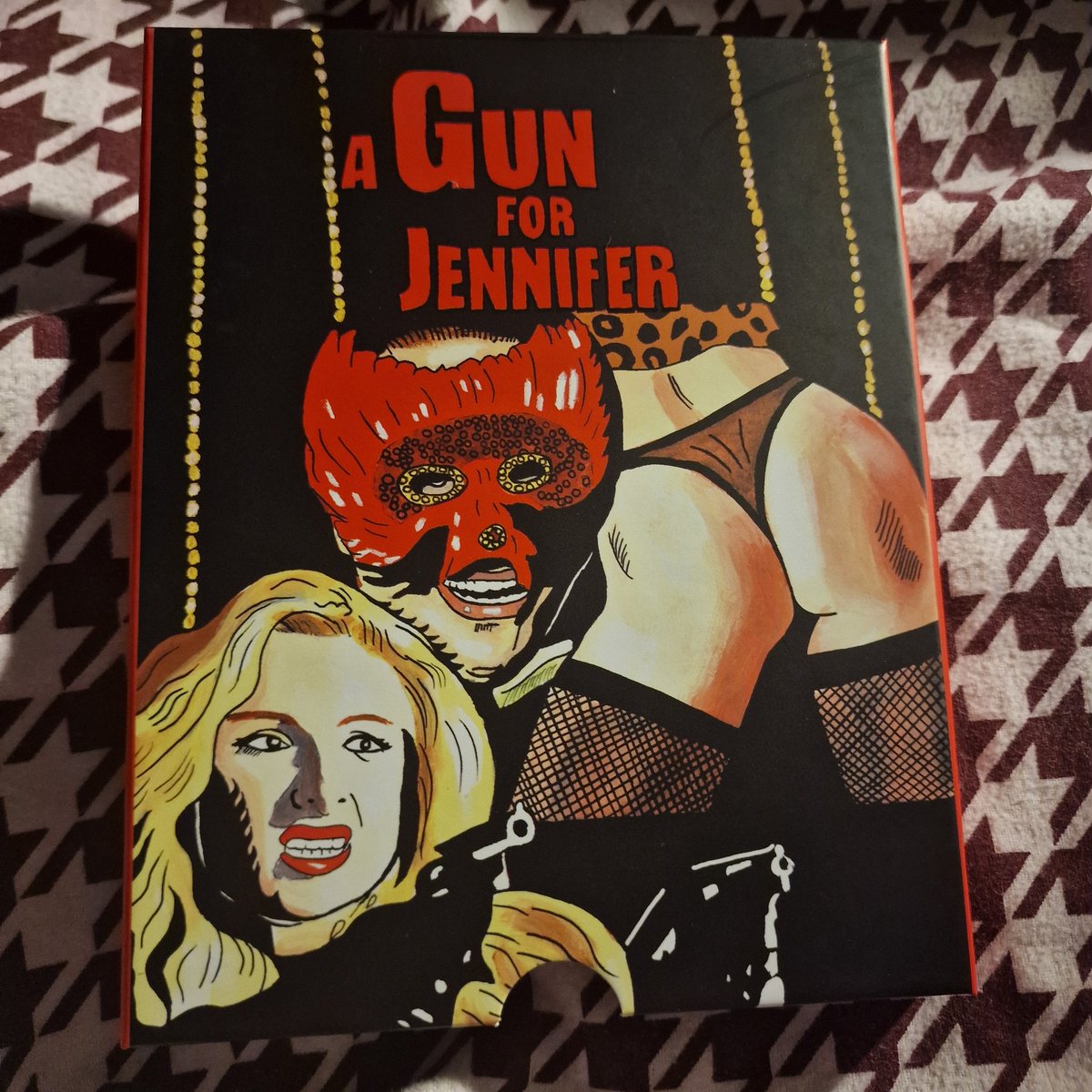 #agunforjennifer a brilliant 1997 vigilante thriller rereleased by @VinegarSyndrome is a great transfer of a grizzly revenge film. Men get what they deserve and then more gore. A nice box and a good documentary come on the disc. #toddmorris #Deborahtwiss #bluray