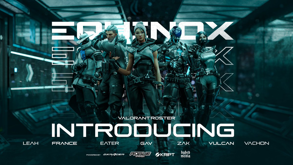 EQUINOX (@eqx_gg) on Twitter photo EQUINOX Esports is so back.
☄️<a href="/FranceVAL_/">France</a>
☄️@EATERVal
☄️<a href="/gavvalorant/">Gav</a>
☄️@ZackaryValo
☄️<a href="/vulcanVAL_/">vulcan</a>
📝<a href="/julienvachon4/">Julien Vachon</a>
✨<a href="/peachesval/">PeachesVal</a>
#EQXWIN | #EVENTHEODDS EQUINOX Esports is so back.
☄️<a href="/FranceVAL_/">France</a>
☄️@EATERVal
☄️<a href="/gavvalorant/">Gav</a>
☄️@ZackaryValo
☄️<a href="/vulcanVAL_/">vulcan</a>
📝<a href="/julienvachon4/">Julien Vachon</a>
✨<a href="/peachesval/">PeachesVal</a>
#EQXWIN | #EVENTHEODDS