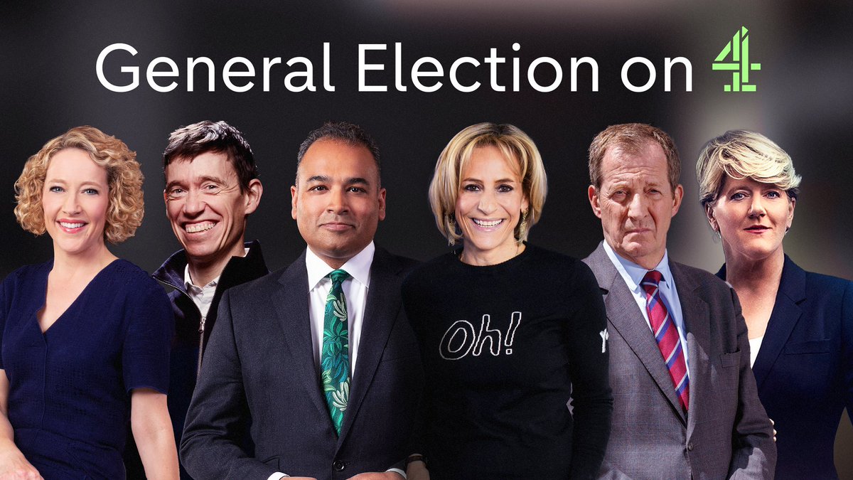 Channel 4’s General Election cast. And they say GB News is biased! 🤡