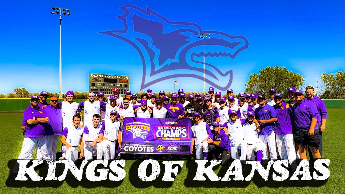 BigGuysSportss's tweet photo. 🚨 THE KINGS OF THE Kansas Collegiate Athletic Conference @KWUBaseball🚨

Congrats to the boys and @KWUNeale27 👑🤝 https://t.co/CsRyiQLp36