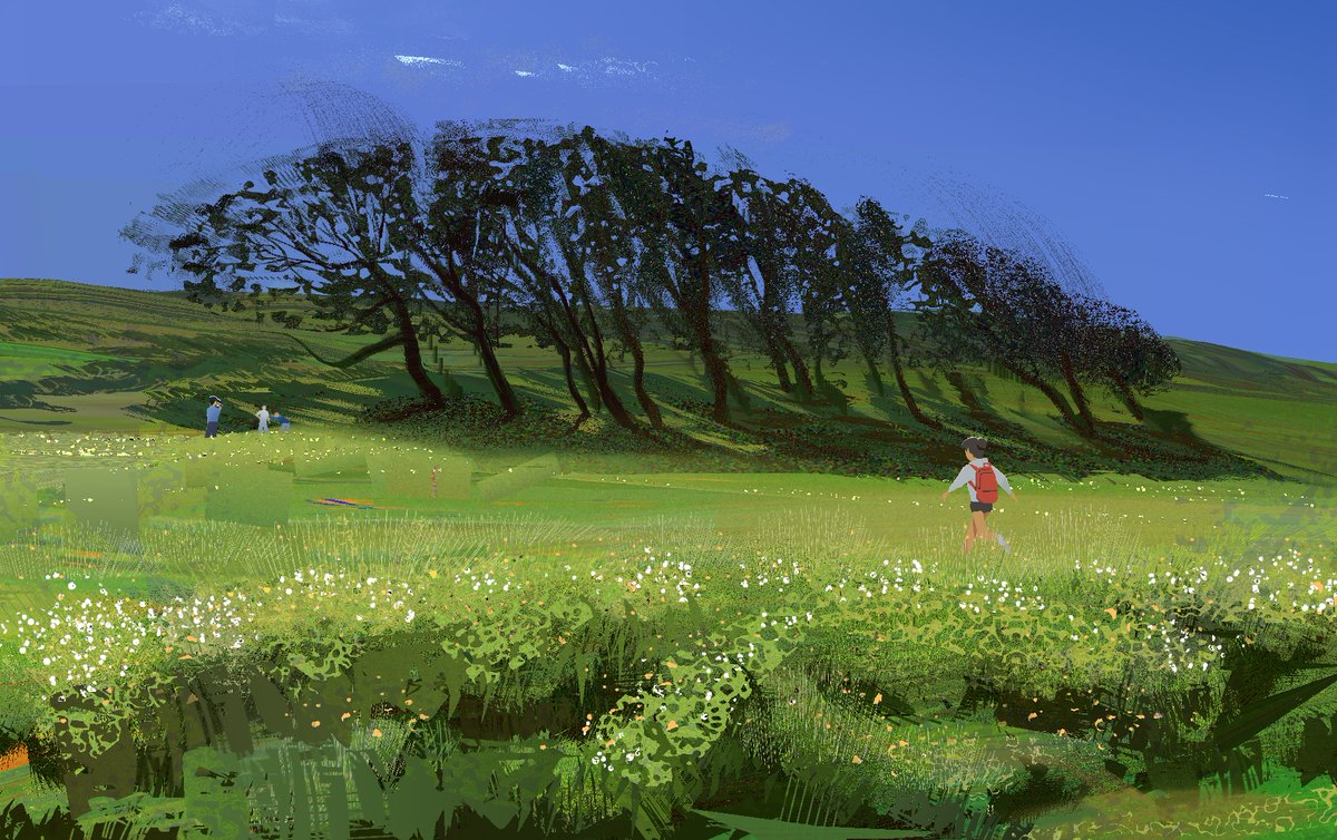 #pleinairpril2024  2
Went hiking at northern CA. 
I had a lot of fun using WebbyPaint from <a href="/Heavypoly/">Vaughan Ling</a>  for this piece. 🙌🏻

<a href="/warriorpainters/">Warrior Painters 💚</a> #pleinairpril