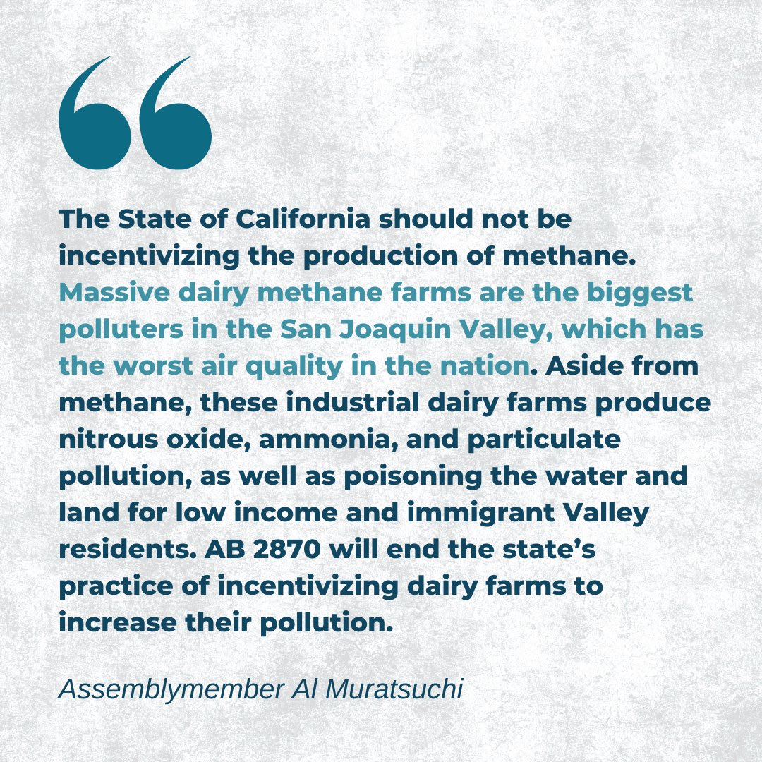 By incentivizing methane production, #California risks the commodification of methane — creating a future where industrial farms produce manure simply to increase their profit margins. We can avoid that disastrous outcome by passing #AB2870.

Read more 👇🏽 
insideclimatenews.org/news/28122023/…