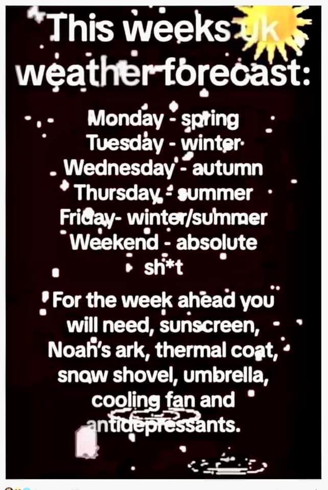 For all of us lucky to be in the UK ( not ) 🤯 

#ukweather #weather 
#weatherforecast #spring