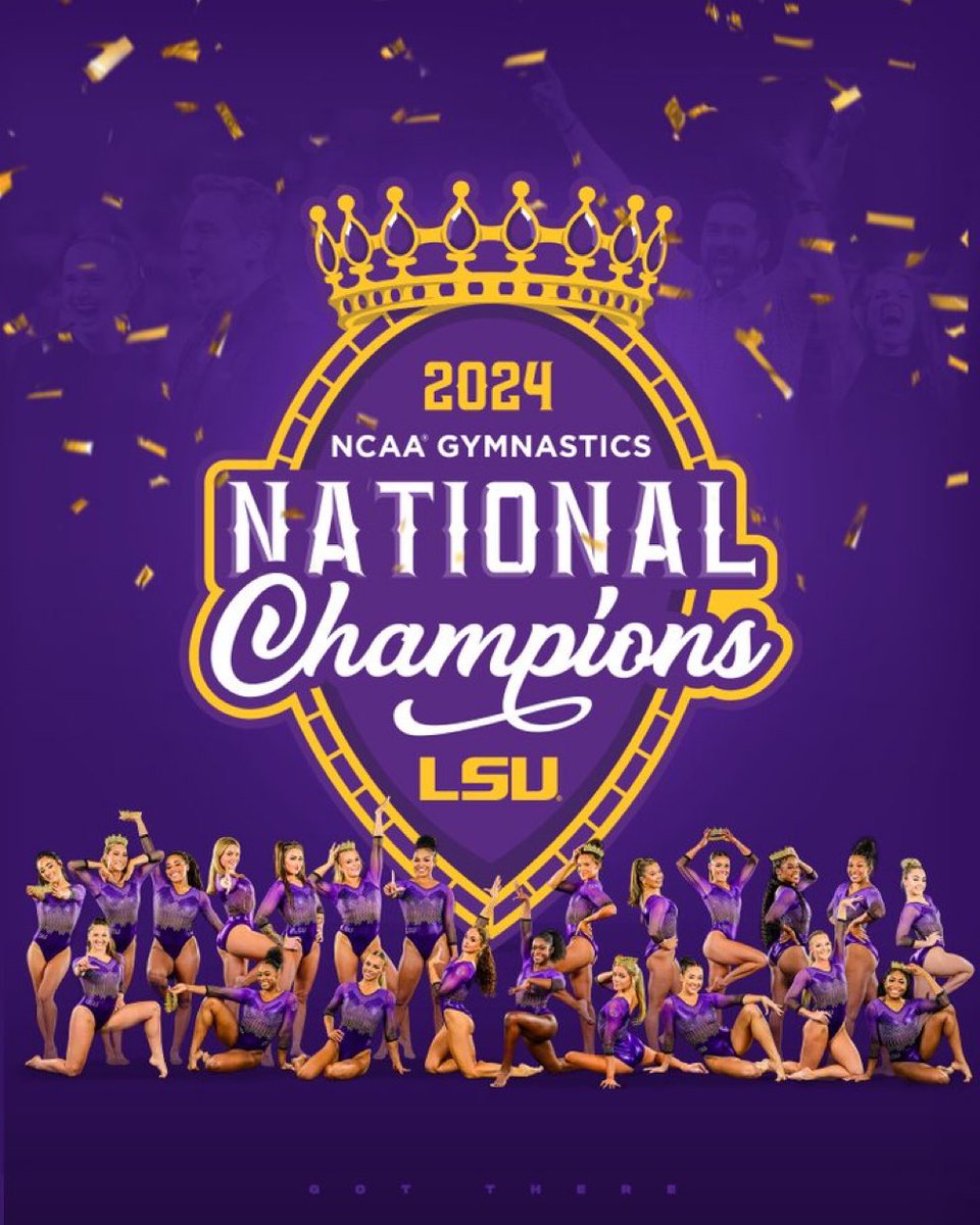 Oh yes they did!  #lovepurple #livegold #ForeverLSU #theclimb #NATIONALCHAMPS #getGordon needs to do some more #NIL DEALS with these ladies @LSUgym 
Something like “We don’t crash, but if you do…get the right balance and style, so pick yourself off the floor and Get Gordon & win