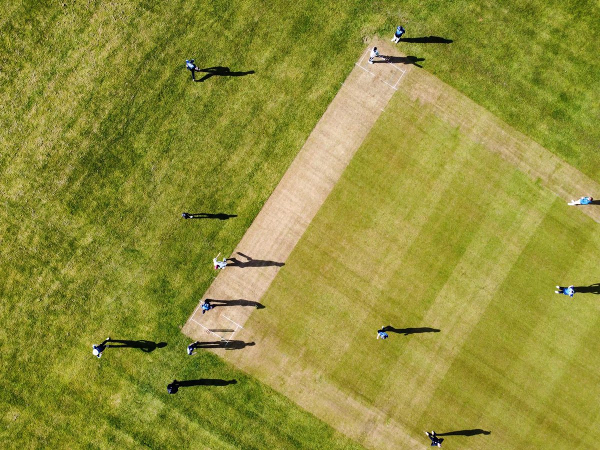 A fantastic shot from the ground today @RCCyorkshire Thank you for hosting. Thanks to @graemebcricket for the photo. Thank you @HendersonDrake for sponsoring.