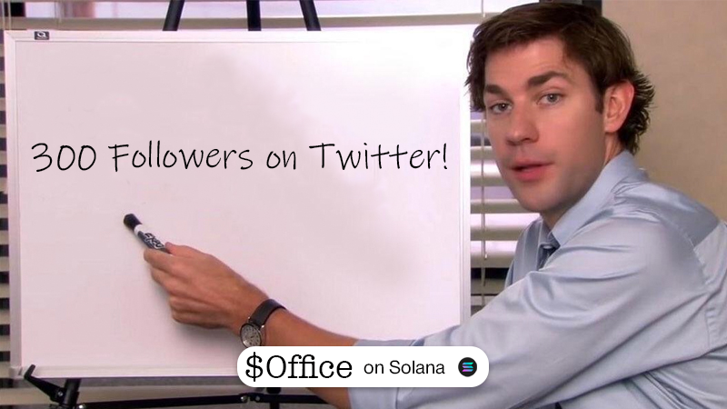 Just like that, we've 10X'd our Twitter followers in 5 hours.

Now time to 100X our MCAP.

Huge big thank you to our community, you are top tier 👑. We will get the #1 Meme of all time, to become the #1 Meme-coin of all time.

$OFFICE never stops printing 📃🖨️.

#officeonsolana