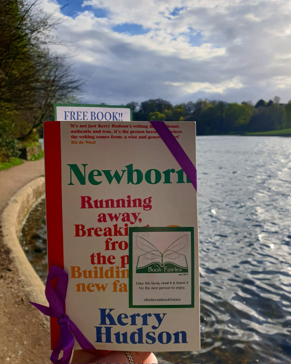 Did you find this copy of 'Newborn' by @ThatKerryHudson on your walk around Roundhay Park this weekend? 💚 @vintagebooks @the_bookfairies #ibelieveinbookfairies #BookTwitter #Leeds