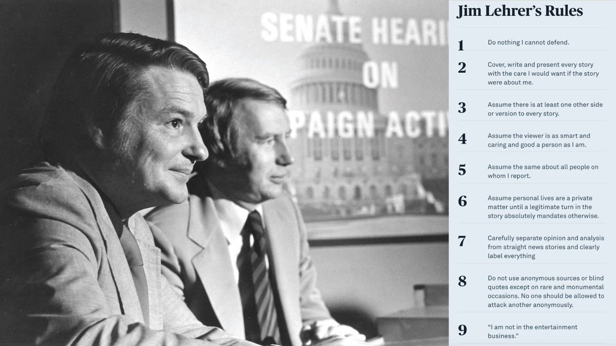 To Robert MacNeil and Jim Lehrer — founders of the program that would become @NewsHour — the news was serious business. As we reflect on their legacy after Robert’s passing, we’re proud of the standards they set for PBS and journalism as a whole. More: aspeninstitute.org/wp-content/upl…