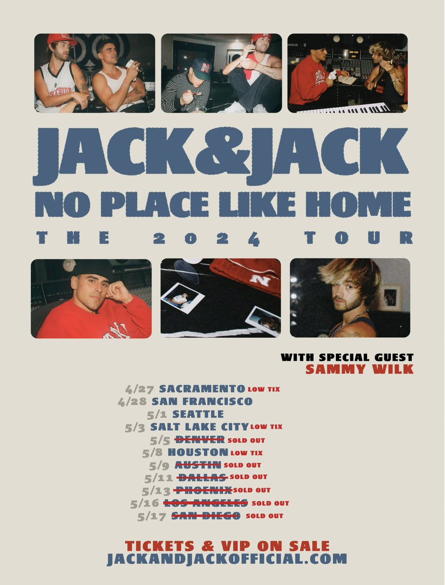 Check for VIP upgrades in your city @ jackandjackofficial.com !!! Leg 2 is about to be INSANE!! Can’t wait :)