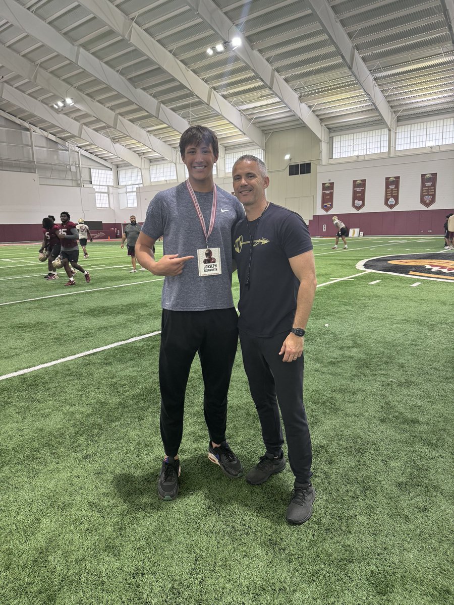 Had a great time at FSU today can’t wait to be back! @FSUFootball 
@FSU_Recruiting @Noles247 
@Coach_Norvell @ThomsenChris 
@PrestonB49 @ChuckCantor @PaceHSfootball @larryblustein @On3Recruits @MohrRecruiting 
@One11Recruiting @CSmithScout