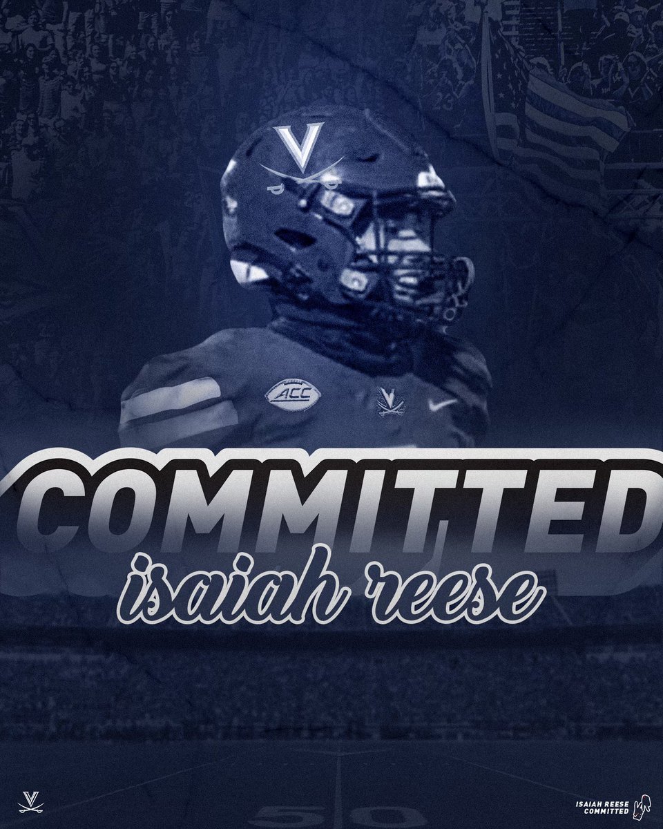 Truly blessed and thankful to call University of Virginia my future home! #Committed @KoachAdams @CoachV1781 @PEAFootball @UVAFootball @Coach_TerryHeff @CarinaH_FB @ExonianSports