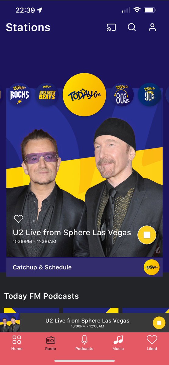 Now that is a show for a Sunday evening !! Surreal memories of a visit to see that show in that galactic arena last Oct …. @SphereVegas @U2 #timeisatrain #AchtungBaby
