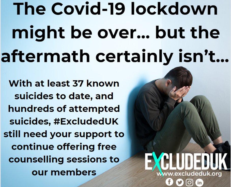 #ExcludedUK have an amazing Member Welfare team who are looking after the people who the government intentionally excluded from parity of support during the Covid-19 pandemic.  

3.8 million (10%) of UK taxpayers, were left behind despite <a href="/RishiSunak/">Rishi Sunak</a> promising that everyone would
