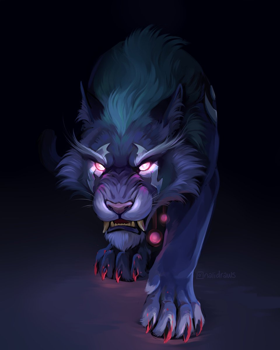cats out of the bag I'm a feral main... some wow fanart