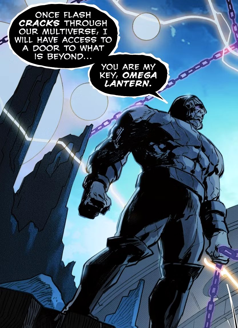 First, he was on Oa, but that was until he received word from one of his trusty knights that the entity of compassion was captured. With his power alone, he manifested a boom tube, allowing him to arrive at her location. 

“I can't stress this enough, my knight. You never cease