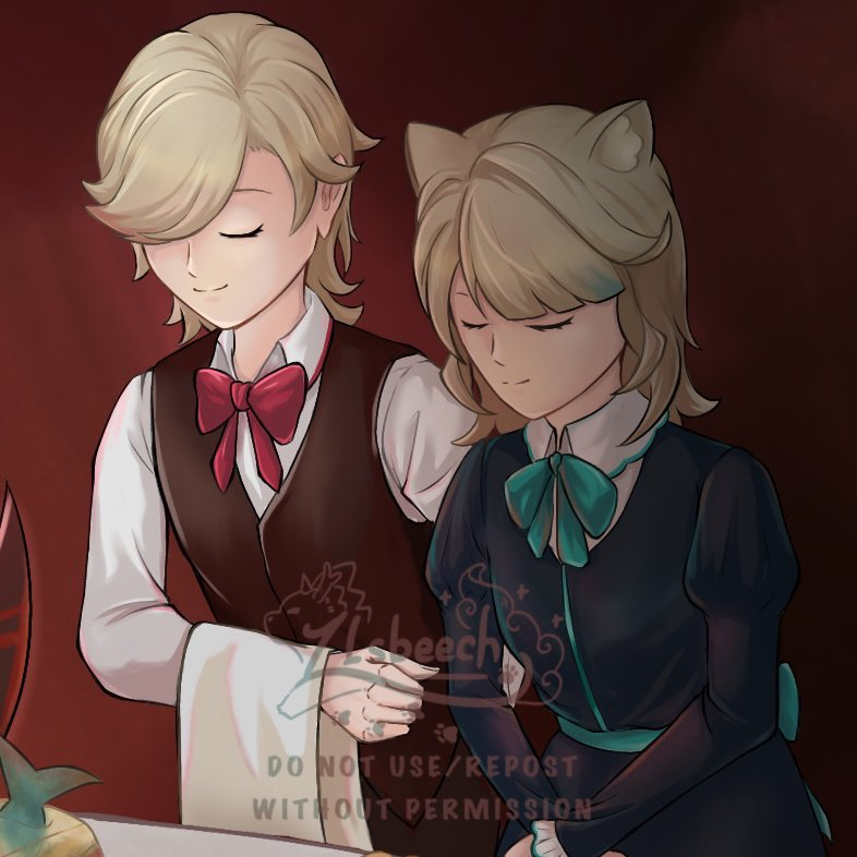 ZLsbeech's tweet photo. Genshin Impact x Evillious Chronicles  

"What kind of taste do you have, I wonder?"  

Arlecchino as the evil food eater 
Full version in the reply↓ ↓ ↓ 

#GenshinImpact #GenshinxEC #Arlecchino #Lyney #Lynette #Freminet https://t.co/lAICWers7c