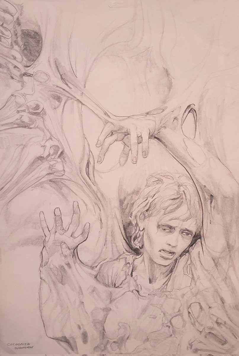 CyberpunkSF's tweet image. Studies for &quot;Aliens&quot; by James Cameron (1985)